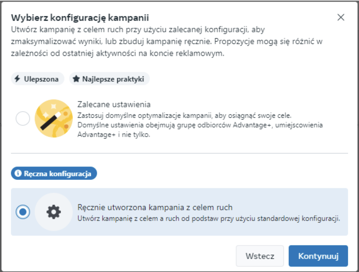 Konfiguracja kampanii w Meta Ads